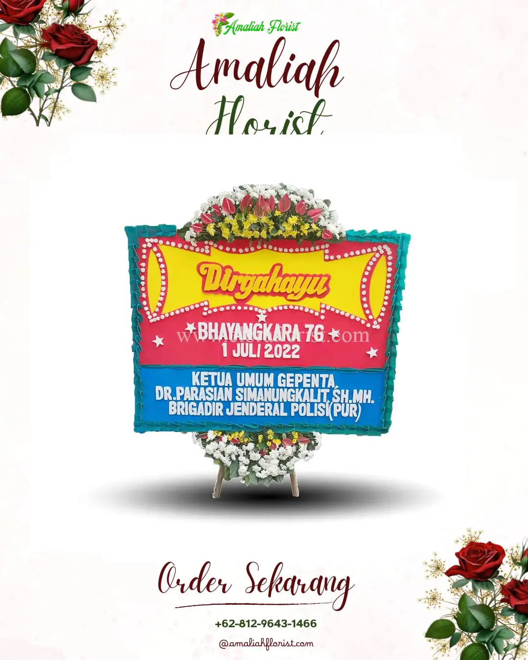 Papan Bunga HUT Ulang Tahun Pare